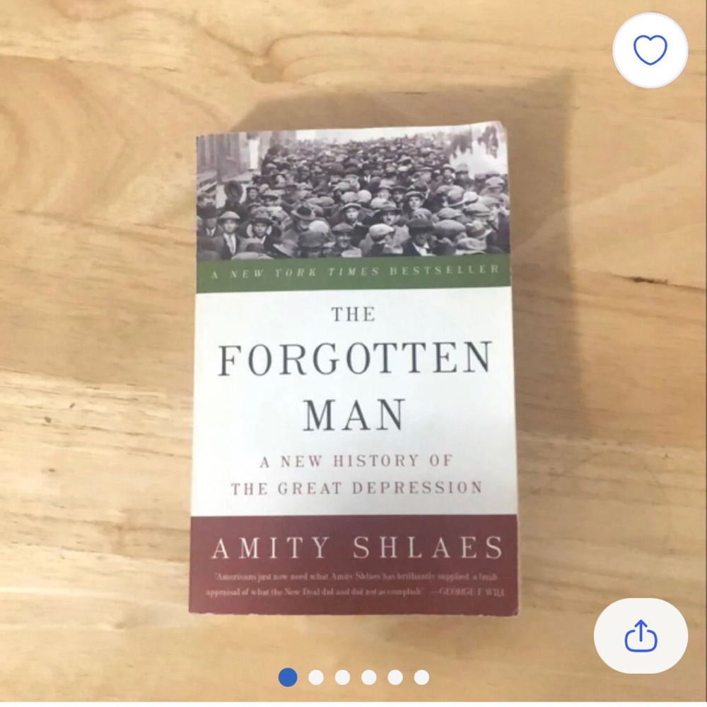 The Forgotten Man by Amity Shlaes Novel Book